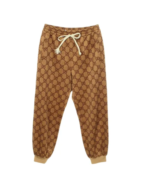 Gucci Pre-Owned GG jacquard track pants Neutrals 1074925
