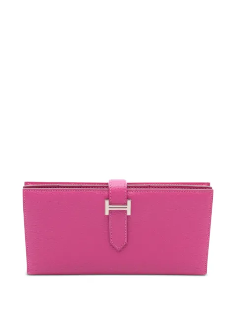 Hermès Pre-Owned 2022 Bearn Soufflet bi-fold wallet Pink 1076434U