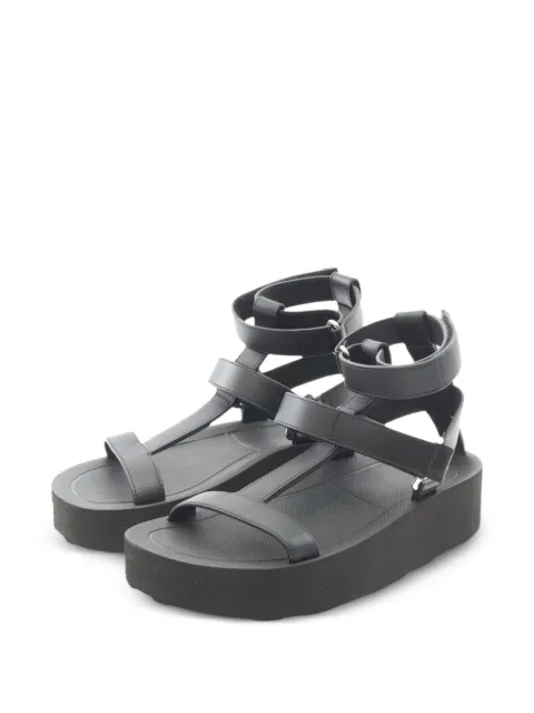 Hermès Pre-Owned Enid buckle sandals Black 1071740
