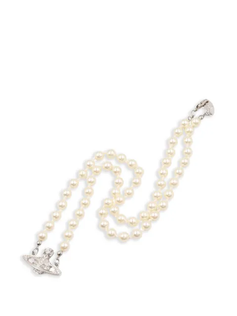 Vivienne Westwood Pre-Owned 2020s Mini Bas Relief necklace Silver 1076680