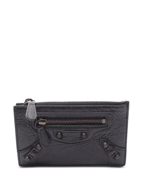 Balenciaga Pre-Owned 2020s Le City studded coin wallet Black 1075423