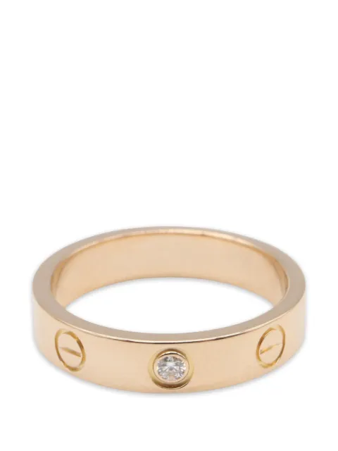 Cartier 2010s mini Love diamond ring Pink 1073889SB3578