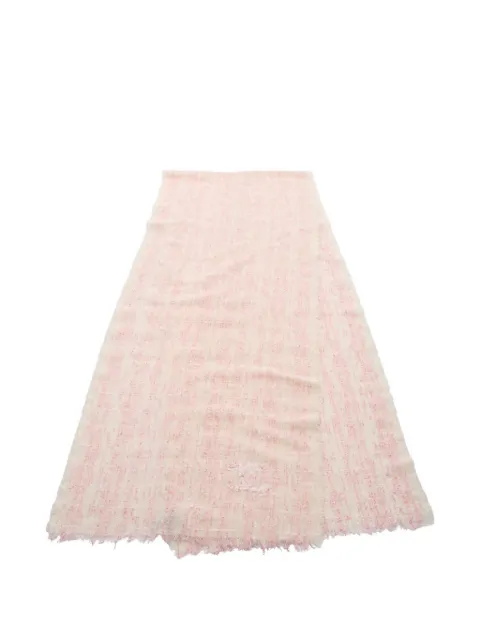 CHANEL Pre-Owned 1986-1988 Coco Mark sequin scarf Neutrals 1069481