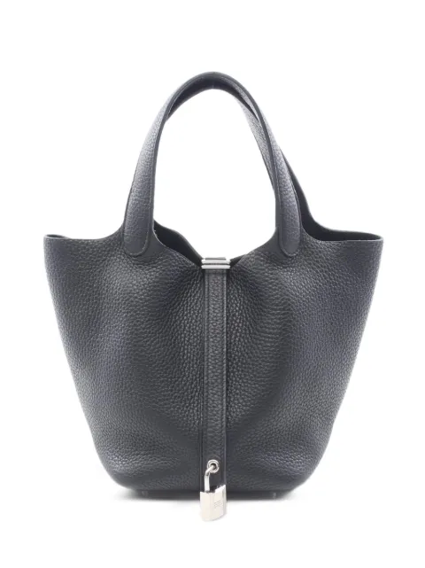 Hermès Pre-Owned 2019 PM Picotin Lock tote bag Black 1074439D