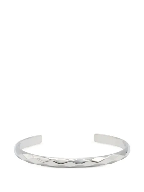 Boucheron Pre-Owned 2010s Facette cuff bracelet Silver 1074073C26303878