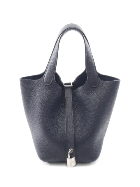Hermès Pre-Owned 2021 Picotin Lock PM handbag Blue 1076642Z
