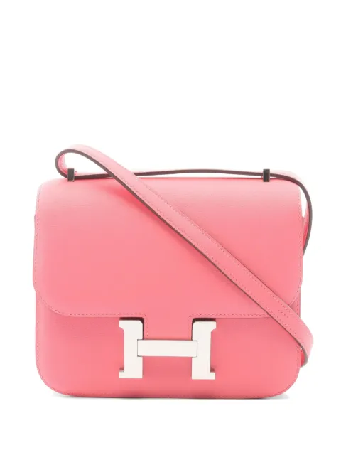 Hermès Pre-Owned 2017 mini Constance 3 crossbody bag Pink 1074528A