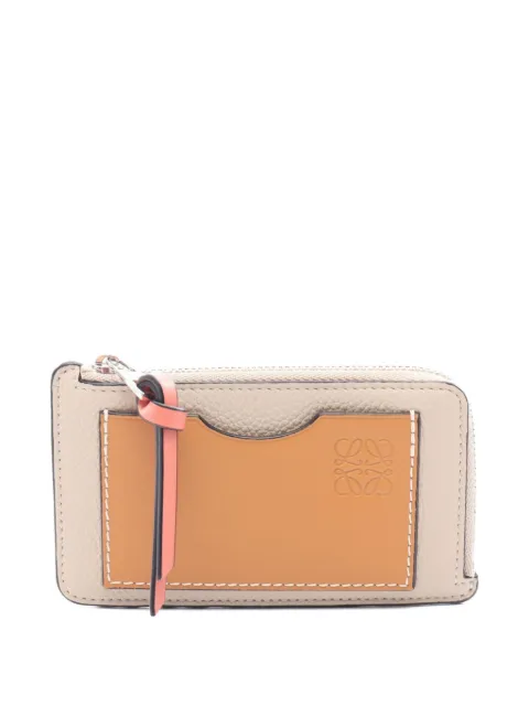 Loewe Pre-Owned 2010s Anagram leather card holder Grey 1075825