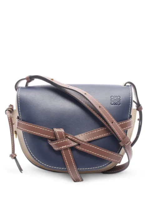 Loewe Pre-Owned 2010s Gate leather shoulder bag Blue 1075688