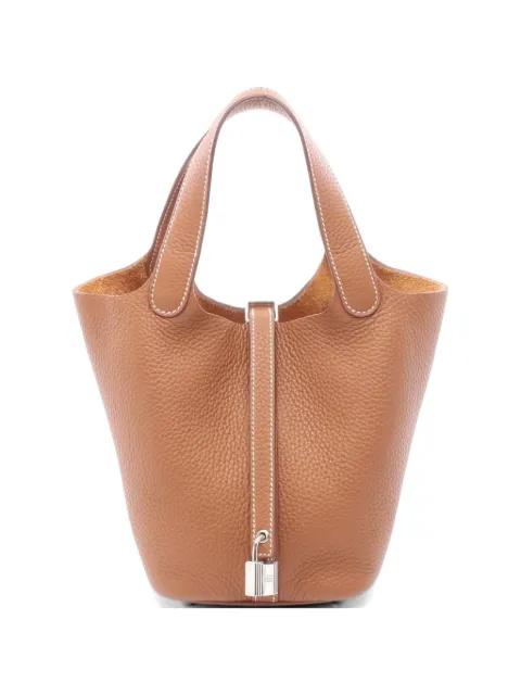 Hermès Pre-Owned 2023 Picotin Lock PM handbag Brown 1075823B