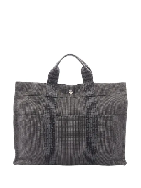 Hermès Pre-Owned 20th Century Canvas Herline MM tote bag Grey QE05ODK66KMIUX6V