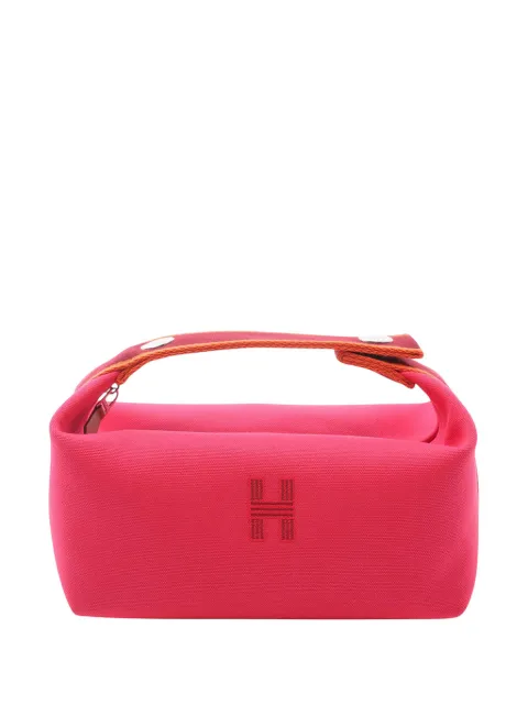 Hermès Pre-Owned 2010-2026 Small Toile Bride A Brac Case vanity bag Pink CYKE0FQICSED9UTK