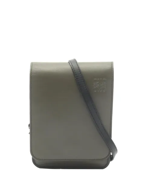 Loewe Pre-Owned 2010-2026 Leather Gusset Phone Holder crossbody bag Brown 94VZ8PEHFUNKOLTE