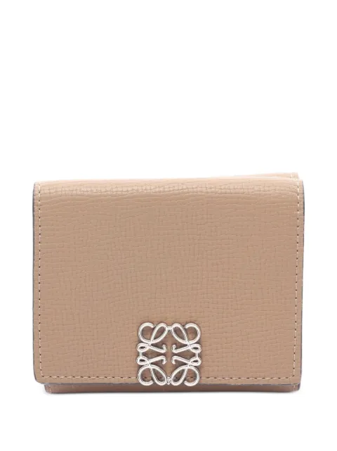 Loewe Pre-Owned 2010s Anagram trifold wallet Neutrals 1075728