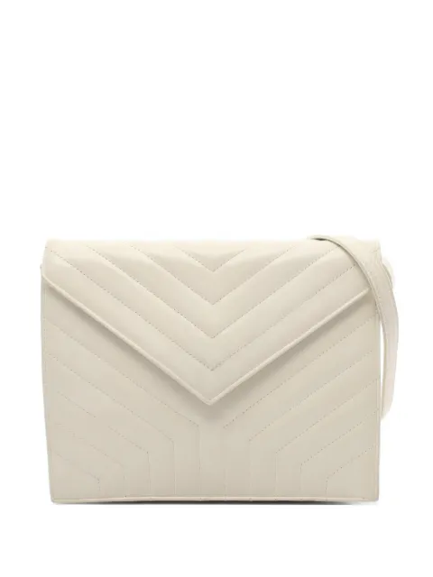 Saint Laurent Pre-Owned 2000s chevron-quilted shoulder bag Neutrals 1075965