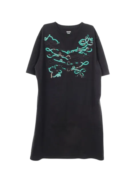 Hermès Pre-Owned 2010s short-sleeved dress Black 1072707