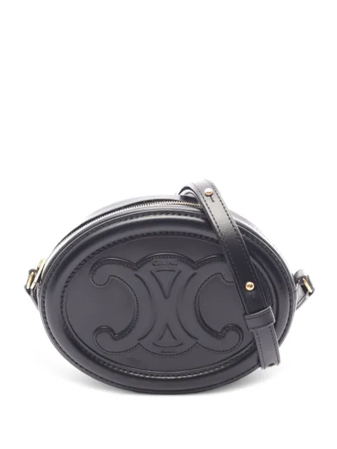 Celine Pre-Owned 2000s Triomphe Oval mini bag Black 1075206