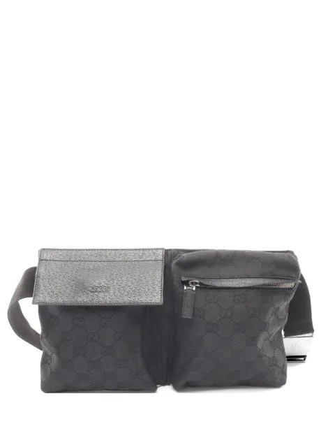 Gucci Pre-Owned 2000s GG-canvas belt bag Black 1073415