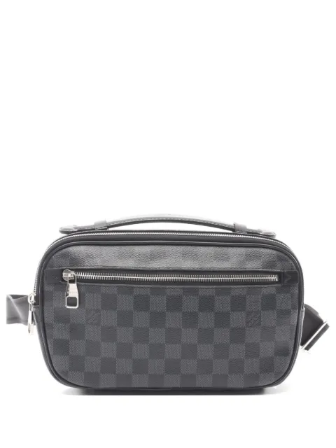 Louis Vuitton Pre-Owned 2014 Ambler Damier Graphite belt bag Black 1074268CA5114