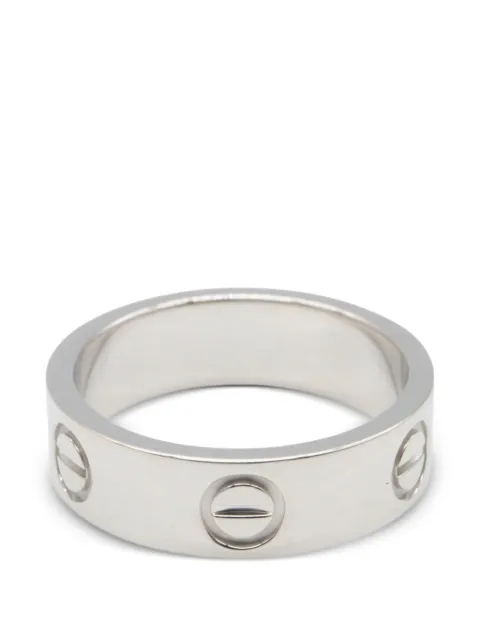 Cartier 2010S Love screw-detail ring Silver 1074069K53936