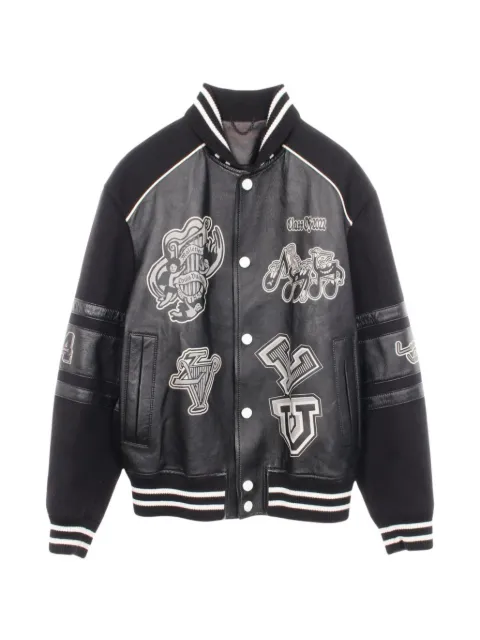 Louis Vuitton Pre-Owned 2010s Varsity logo bomber jacket Black 1074962