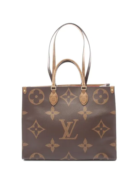 Louis Vuitton Pre-Owned 2019 Monogram Giant Onthego GM tote bag Brown 1075759FP4189