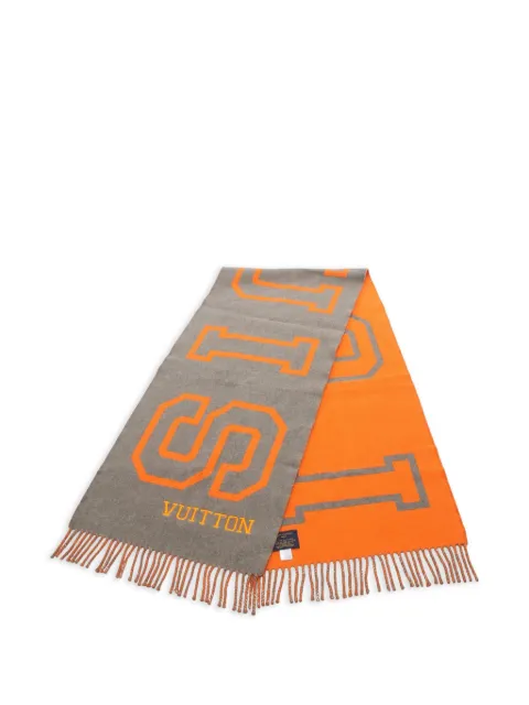 Louis Vuitton Pre-Owned 2018 City Fluor scarf Orange 1067415AB0138