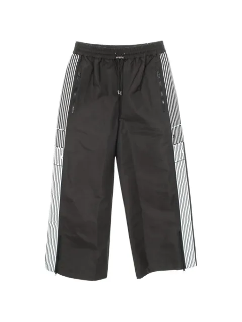 Christian Dior Pre-Owned graphic-stripe-detail track pants Black 1072693