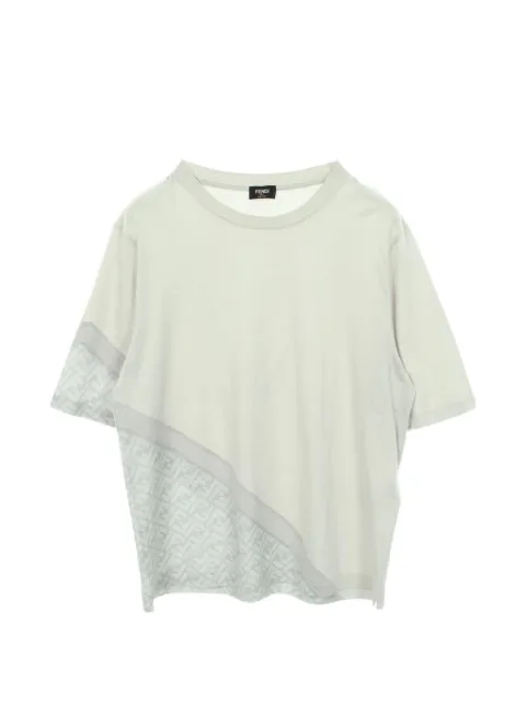 Fendi Pre-Owned 2010s Zucca T-shirt Grey 1074854