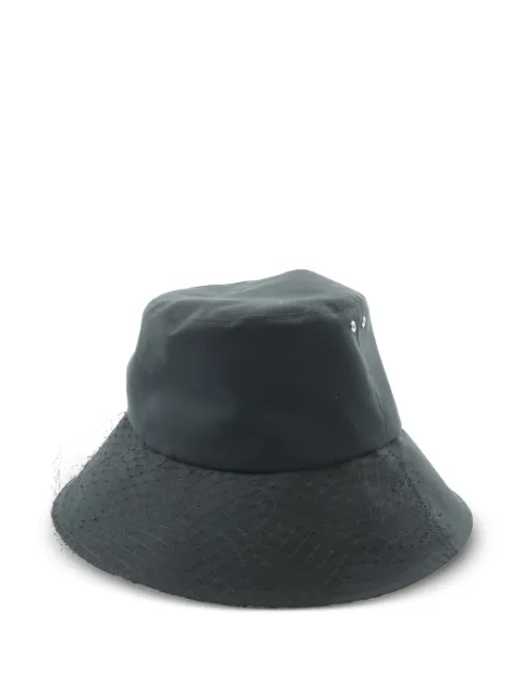 Christian Dior Pre-Owned 2010s Teddy-D tulle bucket hat Black 1072705