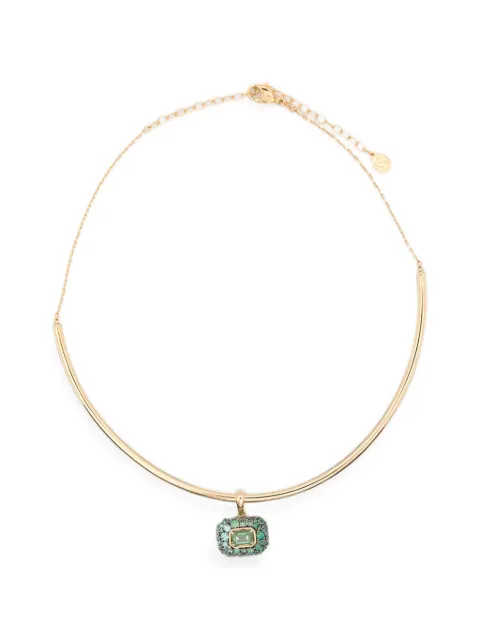 Swarovski Sublima octagon-cut necklace Gold 5760763