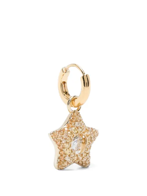 Swarovski Sublima star-pendant hoop earrings Gold 5755274