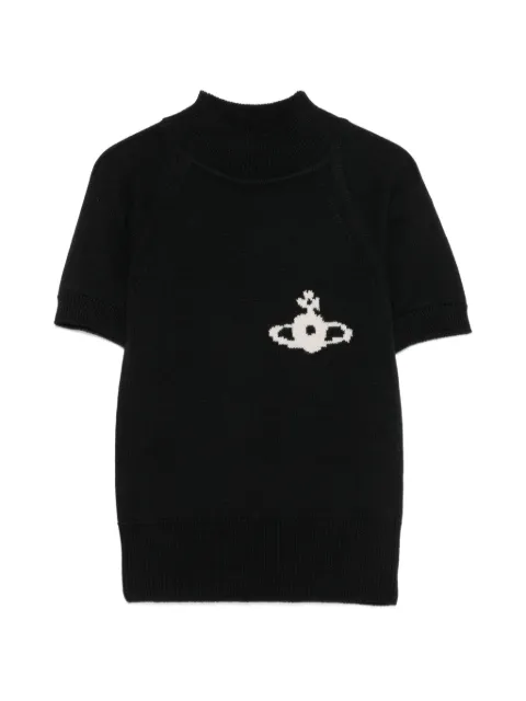 Vivienne Westwood Orb-motif turtleneck sweater Black 1803008VY005E