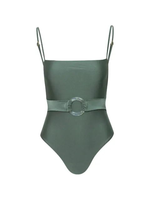 Baobab Alba belted swimsuit Green 6811144