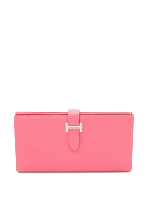 Hermès Pre-Owned 2023 Béarn wallet Pink 1076395B