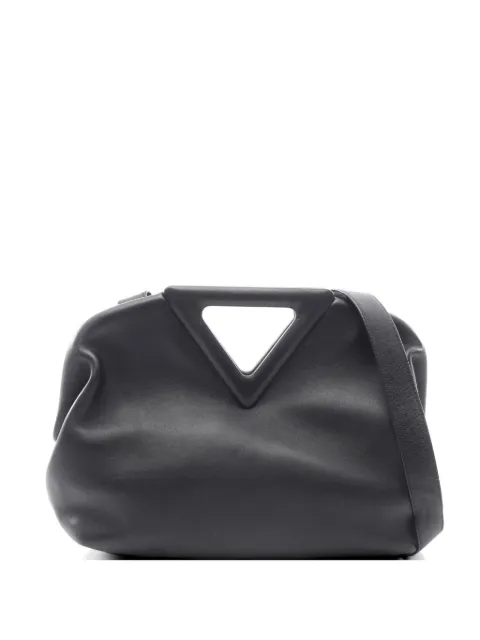 Bottega Veneta Pre-Owned 2010s medium Point leather two-way handbag Black 1075245