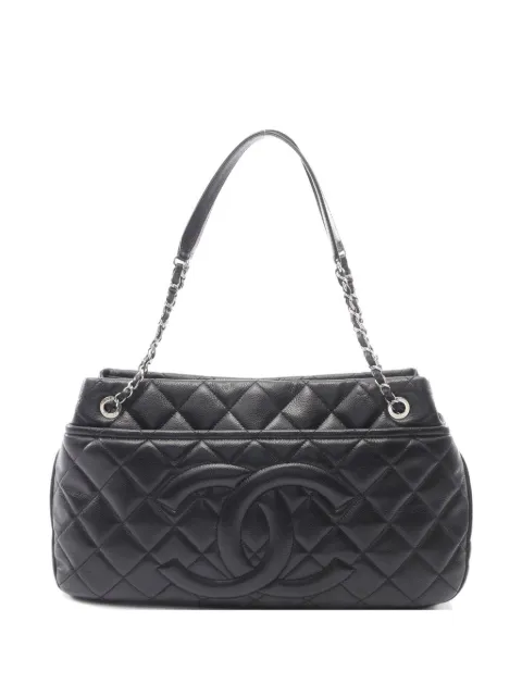 CHANEL Pre-Owned 2013-2014 Matelassé Caviar shoulder bag Black 107569218013542