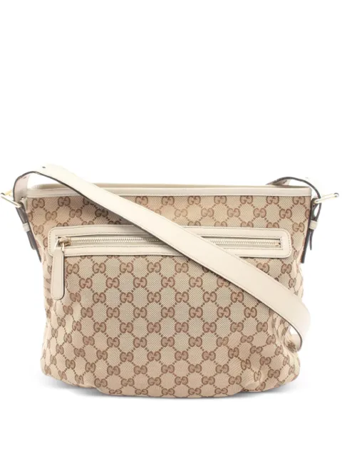 Gucci Pre-Owned 2000s GG canvas shoulder bag Neutrals 1076124