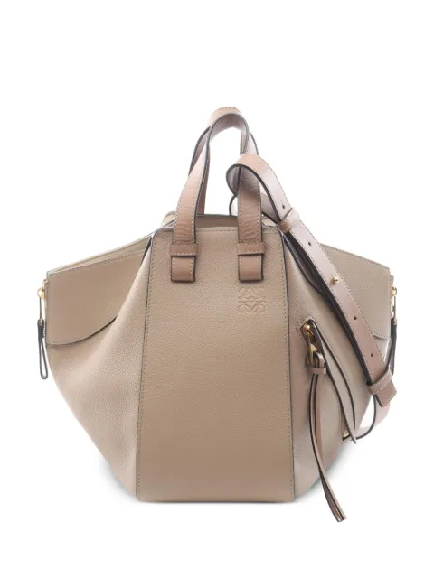 Loewe Pre-Owned 2010s small Hammock two-way handbag Neutrals 1076662