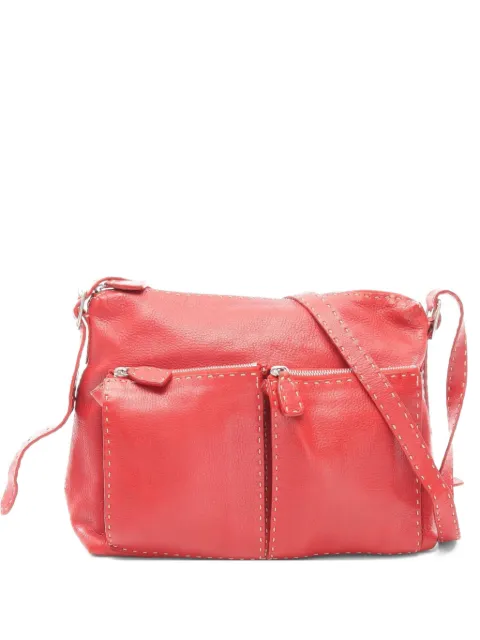 Fendi Pre-Owned 2000s Selleria leather shoulder bag Red 1070145