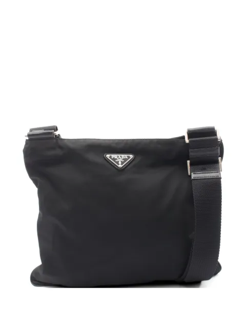 Prada Pre-Owned 2000s triangle-logo shoulder bag Black 1075981
