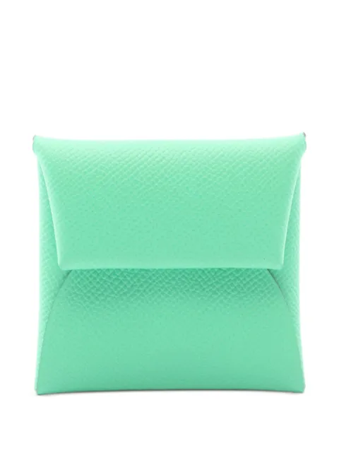 Hermès Pre-Owned 2022 Bastia Verso coin purse Green 1072731U