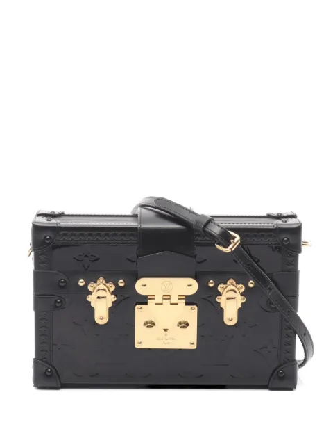 Louis Vuitton Pre-Owned 2019 Petite Malle Monogram Vernis shoulder bag Black 1074262PL1159