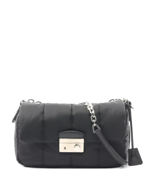 Prada Pre-Owned 2010s Tessuto Bomber shoulder bag Black 1069517
