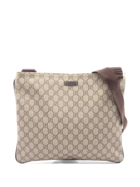 Gucci Pre-Owned 2000s GG Supreme canvas shoulder bag Neutrals 1073410