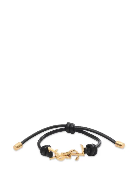 Saint Laurent Pre-Owned 2020s Cassandra leather bracelet Gold 1075535
