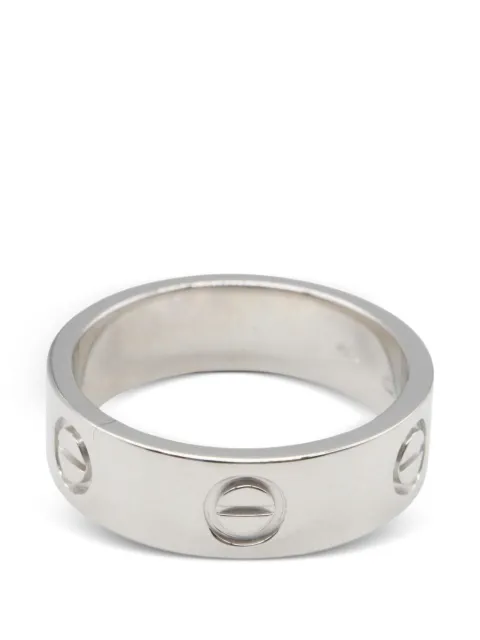 Cartier 10s Love screw-detail ring Silver 1073895E88225