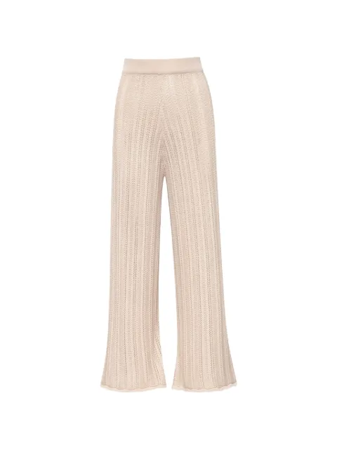 Baobab Corsica sheer palazzo pants Neutrals 6360160