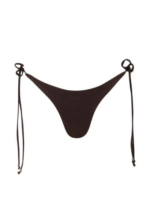 Baobab Roma ribbed bikini bottoms Brown 6621281