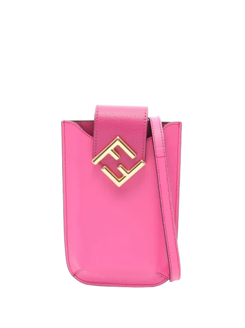 Fendi Pre-Owned 2010-2026 FF Diamond Phone Pouch crossbody bag Pink 8EXSW9I9CRW8U0OR